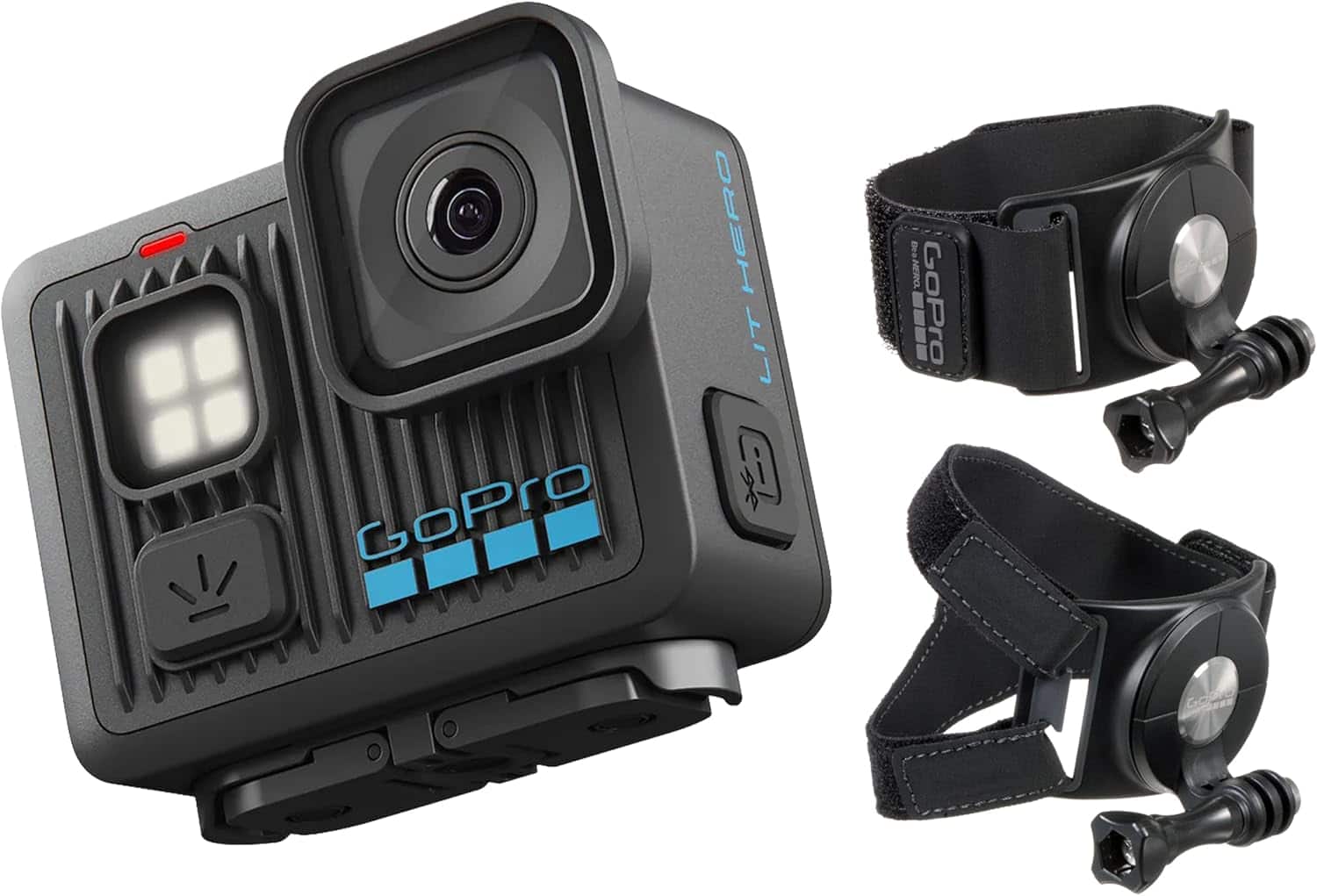 GoPro - LIT HERO Bundle with Hand & Wrist Strap — 4K Waterproof Action Camera with Touchscreen, Lightweight Design - Black price history on PriceWatchPro