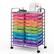 Front. Costway - 20 Drawer Rolling Storage Cart Scrapbook Paper Office School Organizer - Multicolor.