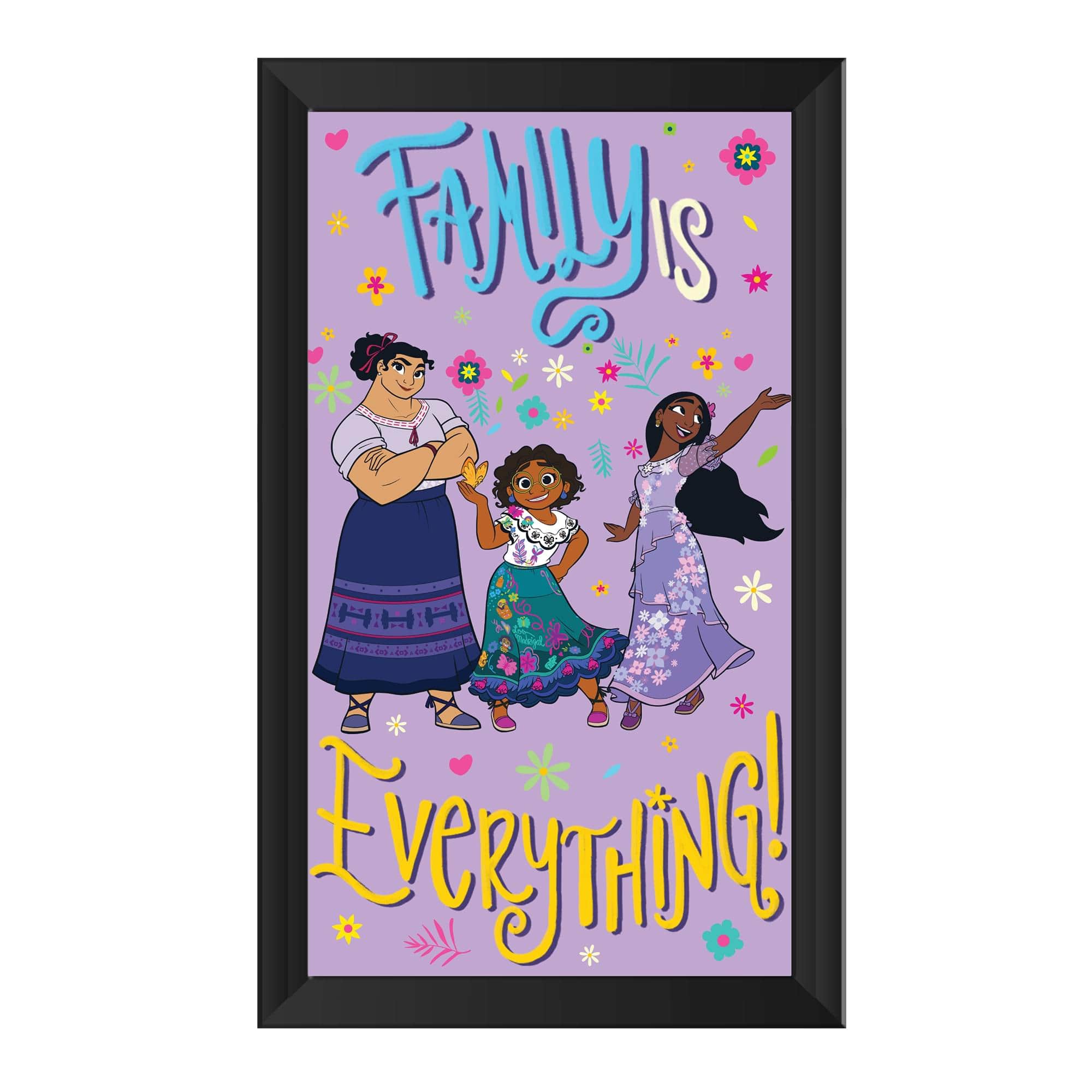 "Silver Buffalo - Disney Encanto ""Family Is Everything"" 10 x 18 Inch Framed MDF Wall Art - Multi-Color" price history on PriceWatchPro