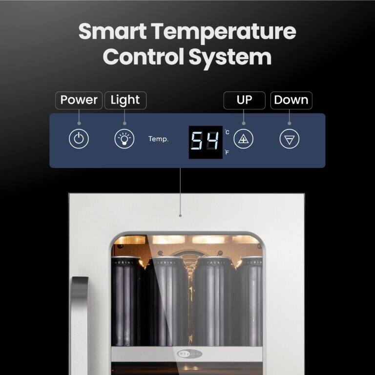 Smart Temperature Control System  
Power Light UP Down  
Temp. 54°C