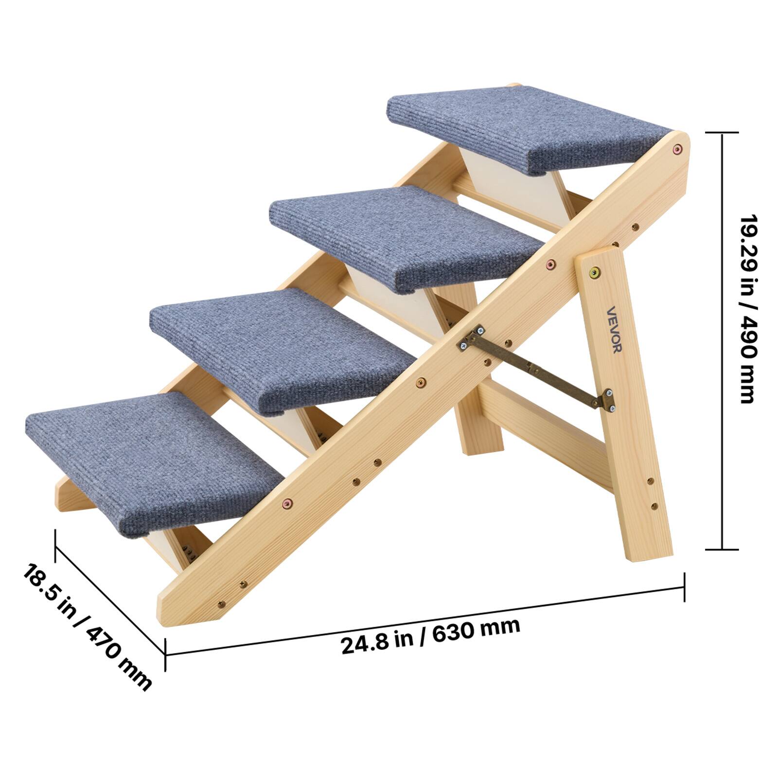 VEVOR  
19.29 in / 490 mm  
18.5 in / 470 mm  
24.8 in / 630 mm