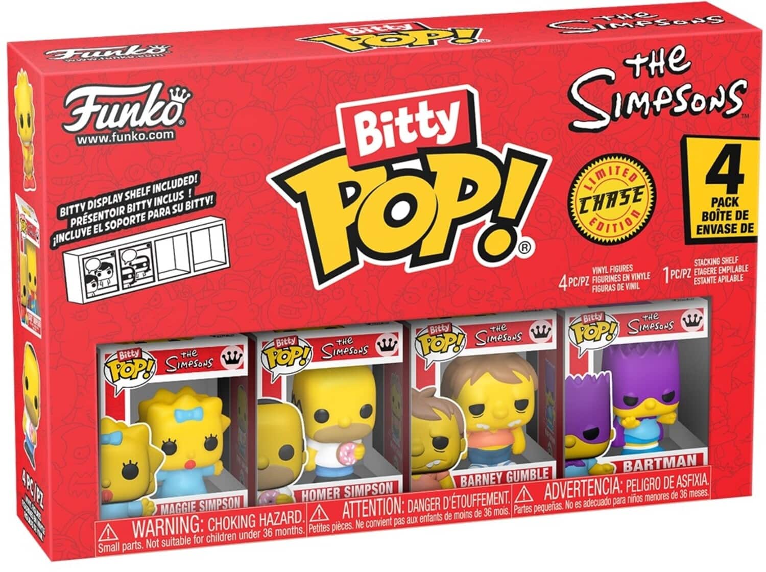 Funko Bitty POP!: The Simpsons Scratchy 4 Pack Collectibles