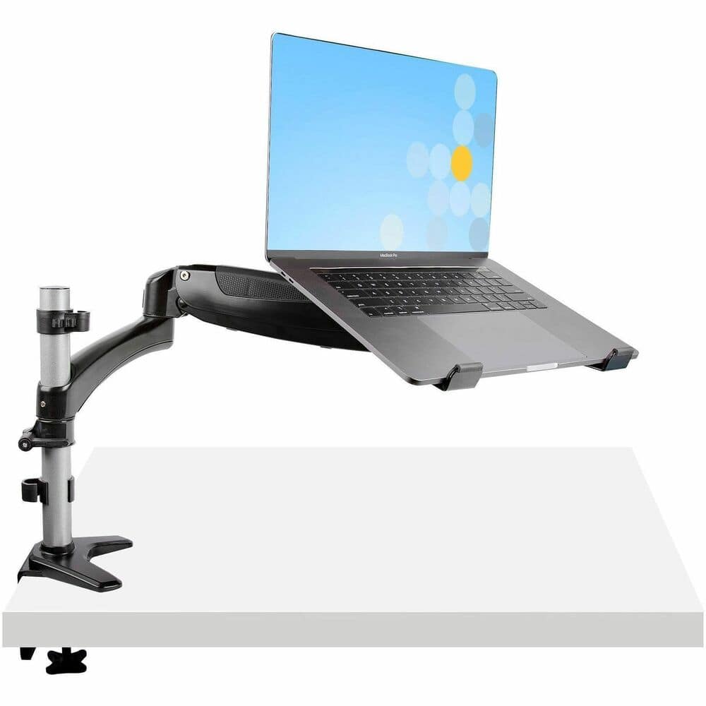 StarTech.com - Desk Mount Laptop Arm, Full Motion Articulating Arm/Stand for Laptop or 34" (17.6lb/8kg) Monitor, VESA Mount Laptop Tray - Black