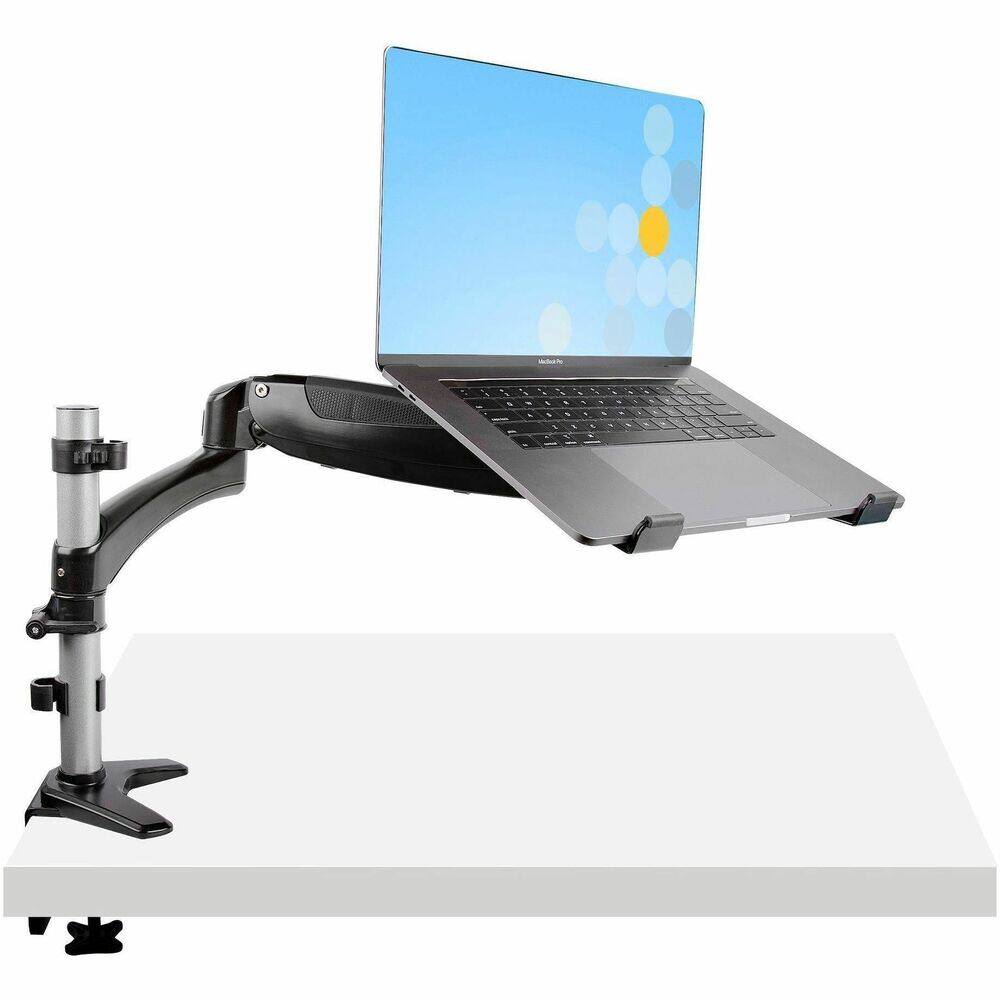 Front. StarTech.com - Desk Mount Laptop Arm, Full Motion Articulating Arm/Stand for Laptop or 34" (17.6lb/8kg) Monitor, VESA Mount Laptop Tray - Black.