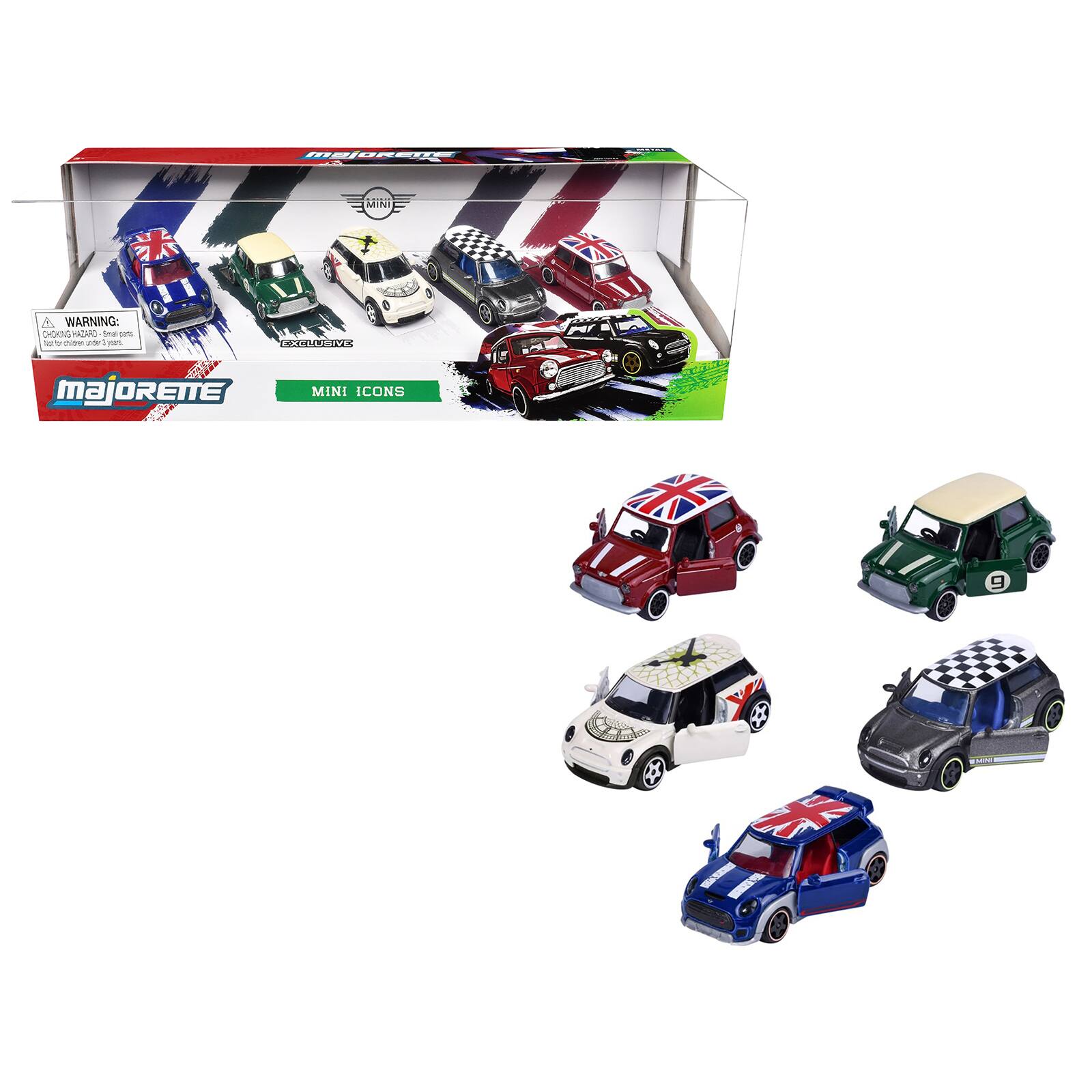 majorene  
20  
MINI  

A WARNING: CHOKING HAZARD-Small parts not for children under 3 years  
EXCLUSIVE  
majoRETTE  
MINI ICONS