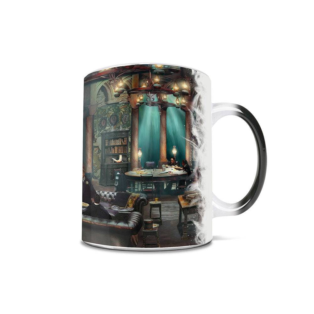 Front. RazlDazl - Harry Potter Thomas Kinkade Studios (Slytherin Room) 11 oz Morphing Mugs® Heat-Sensitive Mug MMUG1794 - Black.