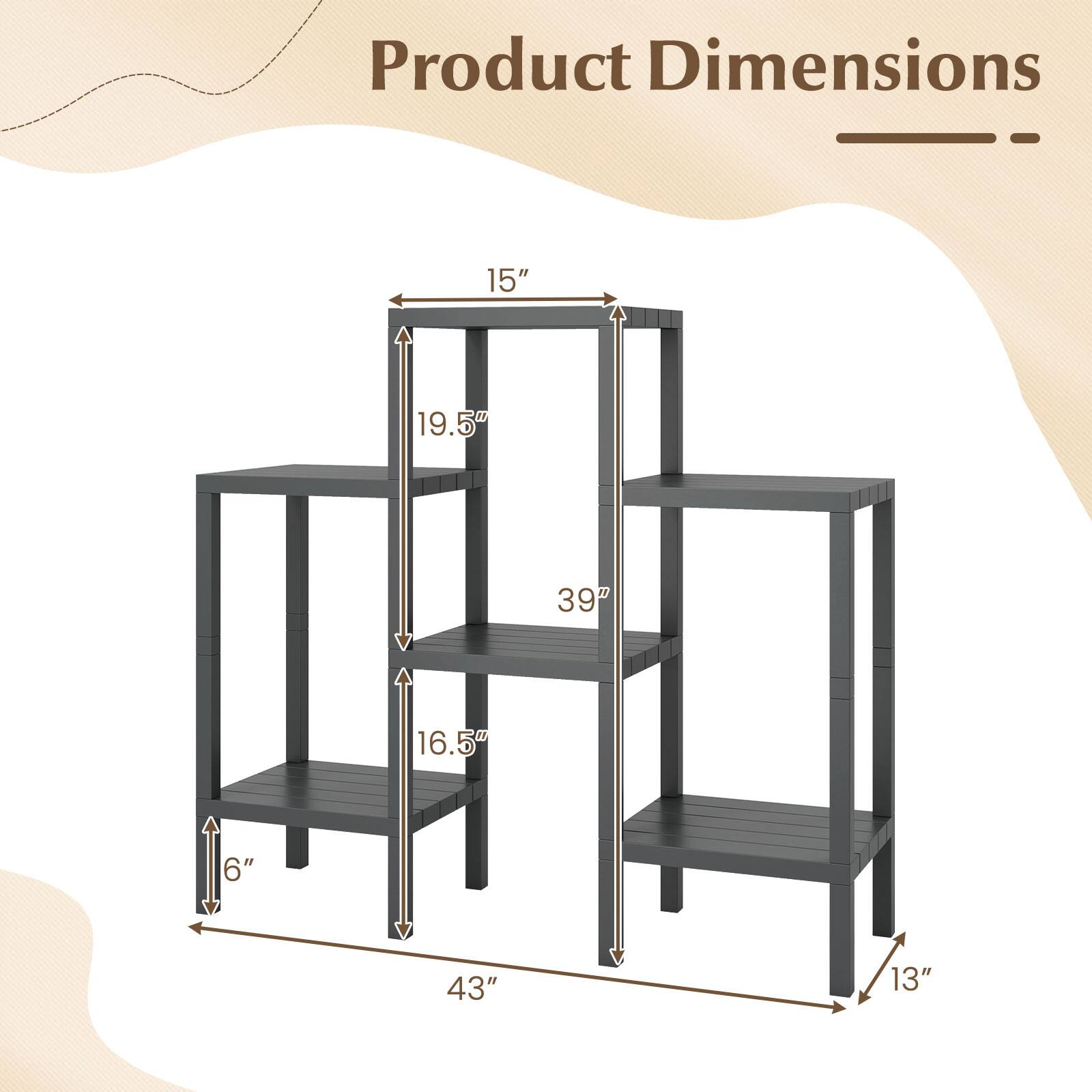 Product Dimensions: 15" x 19.5"W x 39" x 16.5" x 6" x 43" x 13"