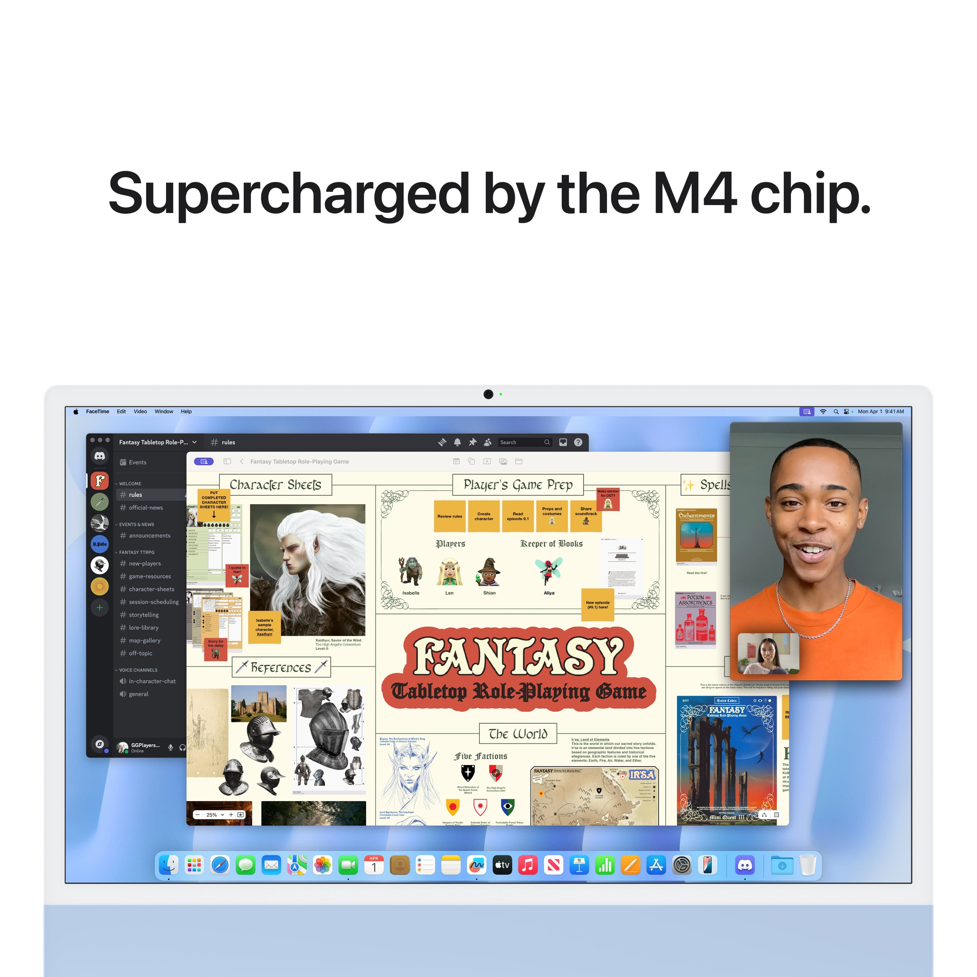 Supercharged by the M4 chip. Fantasy: The World of Fanatasy. Player's Game Prep Spells.