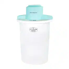 Nostalgia - 6-qt. Parlor Electric Ice Cream Maker - Blue/White