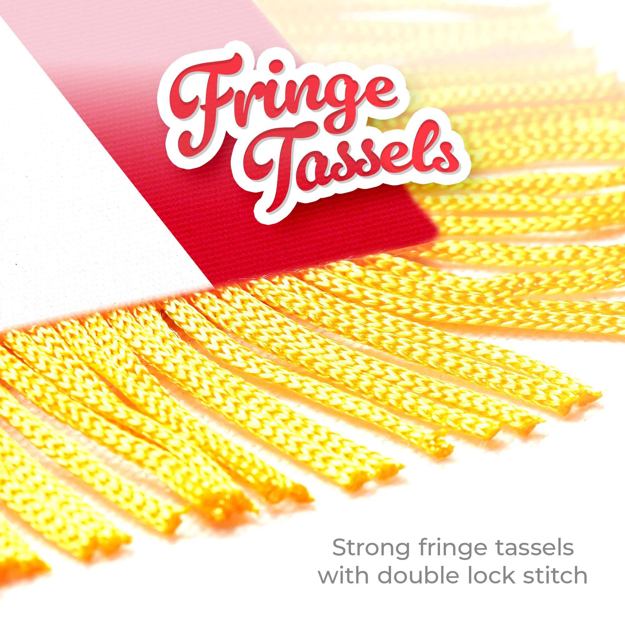 Fringe Tassels

Strong fringe tassels with double lock stitch