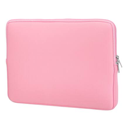 Front. Unique Bargains - Laptop Case - Polyester Computer Sleeve Carrying Bag, Shockproof Protective Cover for 15.6" Notebook - Pink.