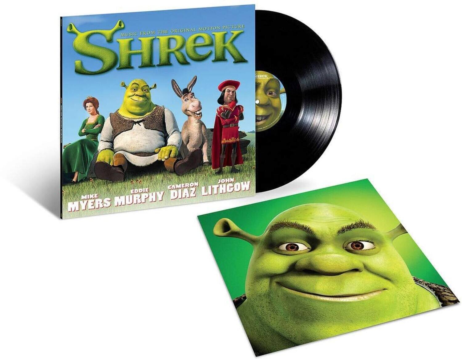 MUSIC FROM THE ORIGINAL MOTION PICTURE  
SHREK  

MIKE MYERS  
EDDIE MURPHY  
CAMERON DIAZ  
JOHN LITHGOW  

MUSIC FROM THE ORIGINAL MOTION PICTURE  
SHREK  

MIKE MYERS  
EDDIE MURPHY  
CAMERON DIAZ  
JOHN LITHGOW