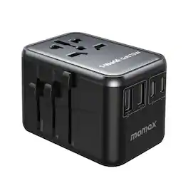Momax - 1-World Universal 5-Port Travel GaN Charger 70W - Black