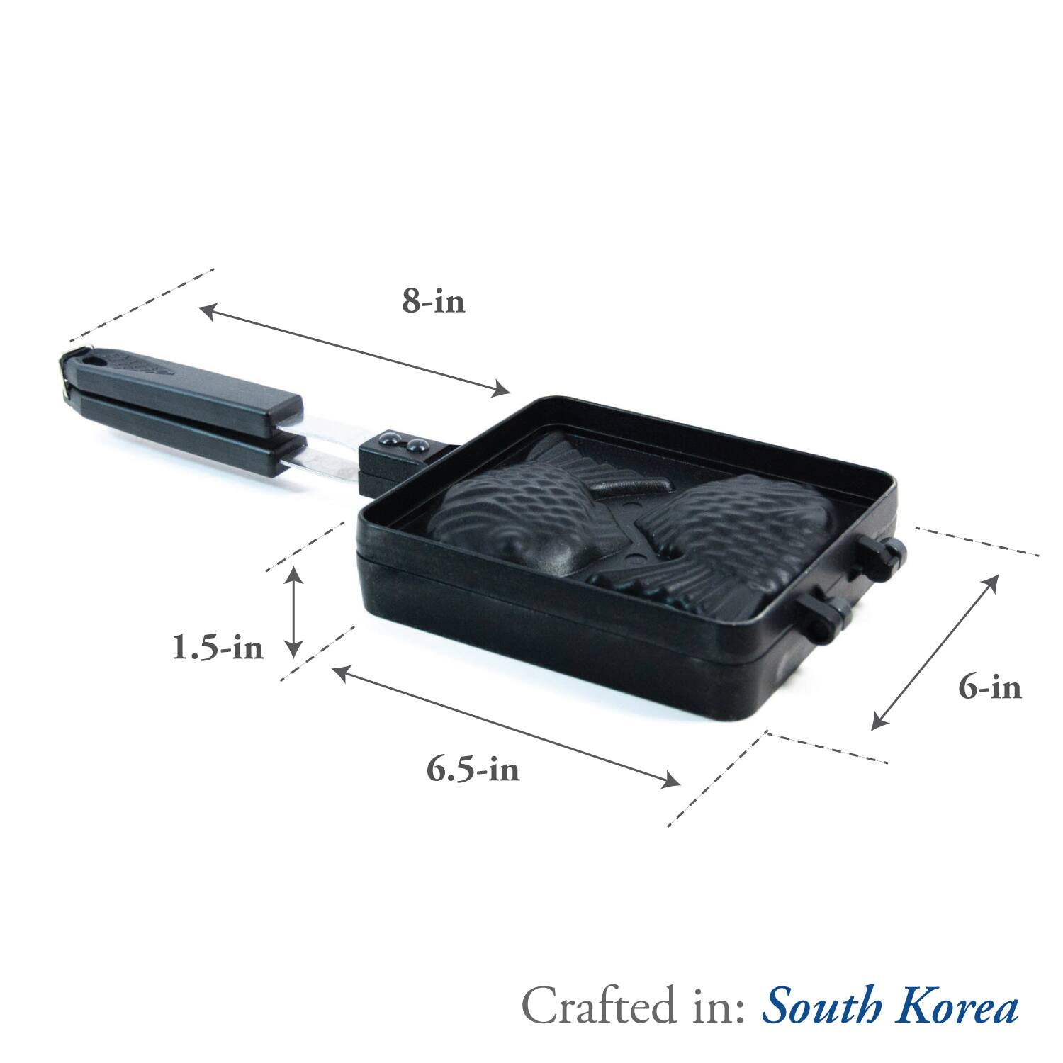 8-in  
1.5-in  
6-in  
6.5-in  

Crafted in: South Korea
