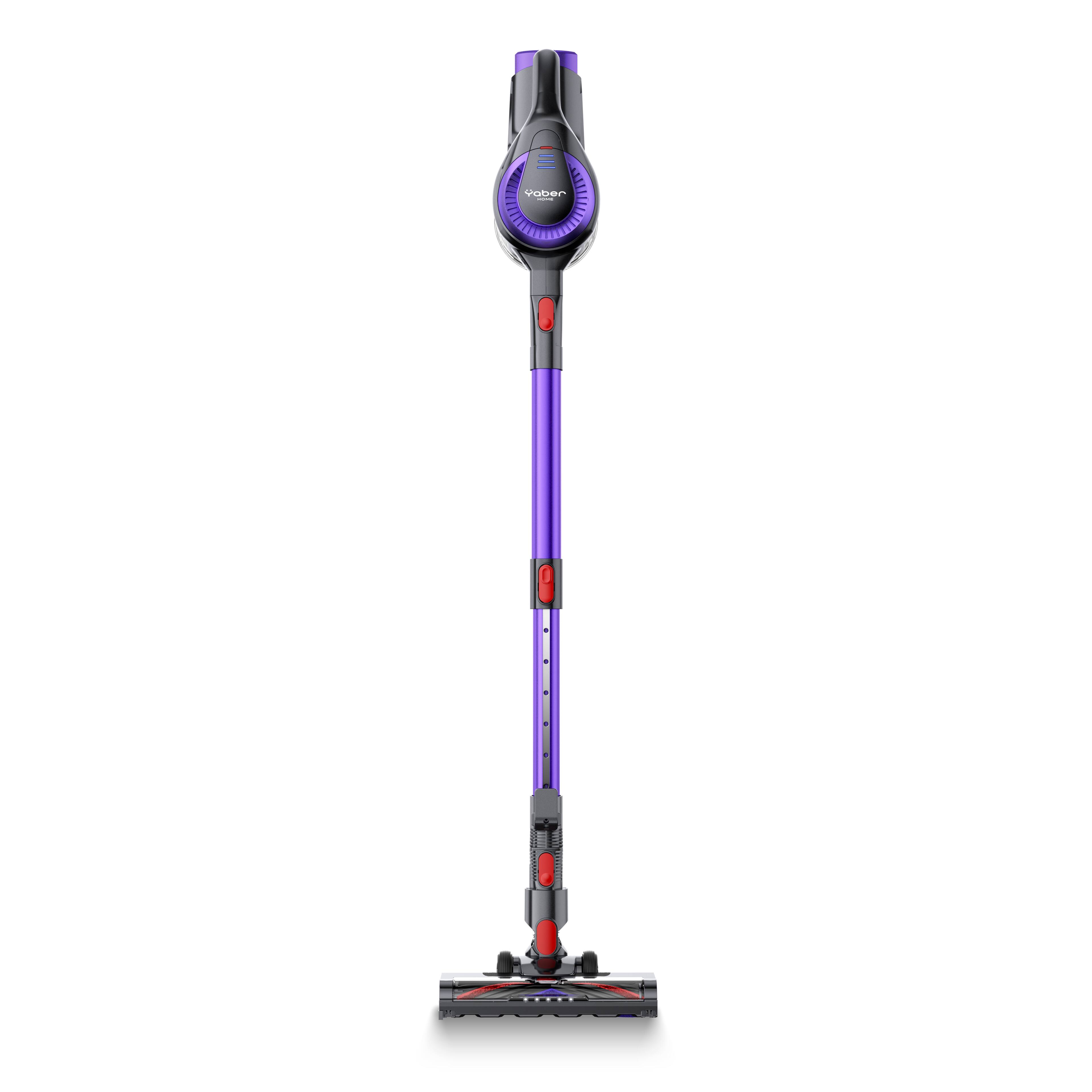 Angle. Yaber - L10 Cordless Vacuum, 56AW Strong Suction & 2 Working Modes,170W High-Performance Motor,35 Mins Battery Life - Purple.