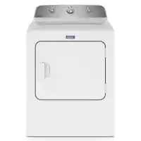 Maytag - 7.0 Cu. Ft. Gas Dryer with Wrinkle Prevent - White - Front_Zoom