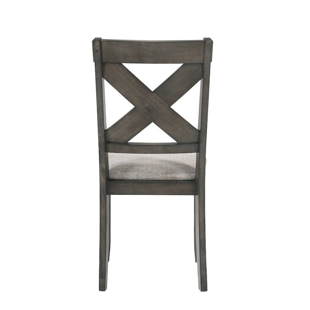 Alt View 2. New Classic Furniture - Gulliver Wood Side Chair (Set of 2) - Rustic Brown.