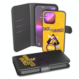 Keyscaper - NFL - Minnesota Vikings iPhone Wallet Case - 14 - Black