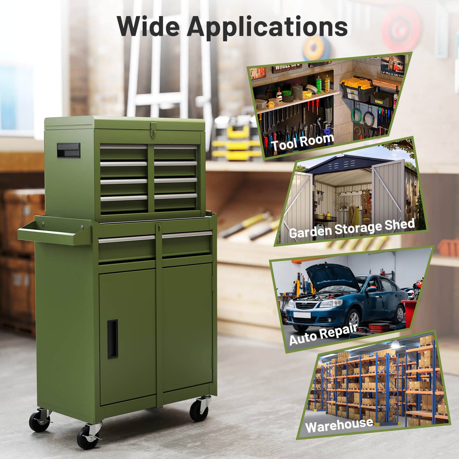 Wide Applications

- Tool Room
- Garden Storage Shed
- Auto Repair
- Warehouse