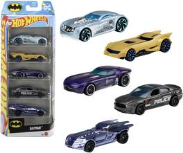 Mattel - Hot Wheels 1:64 Batman 5-Pack (DC) - COLLECTIBLES - Multicolor
