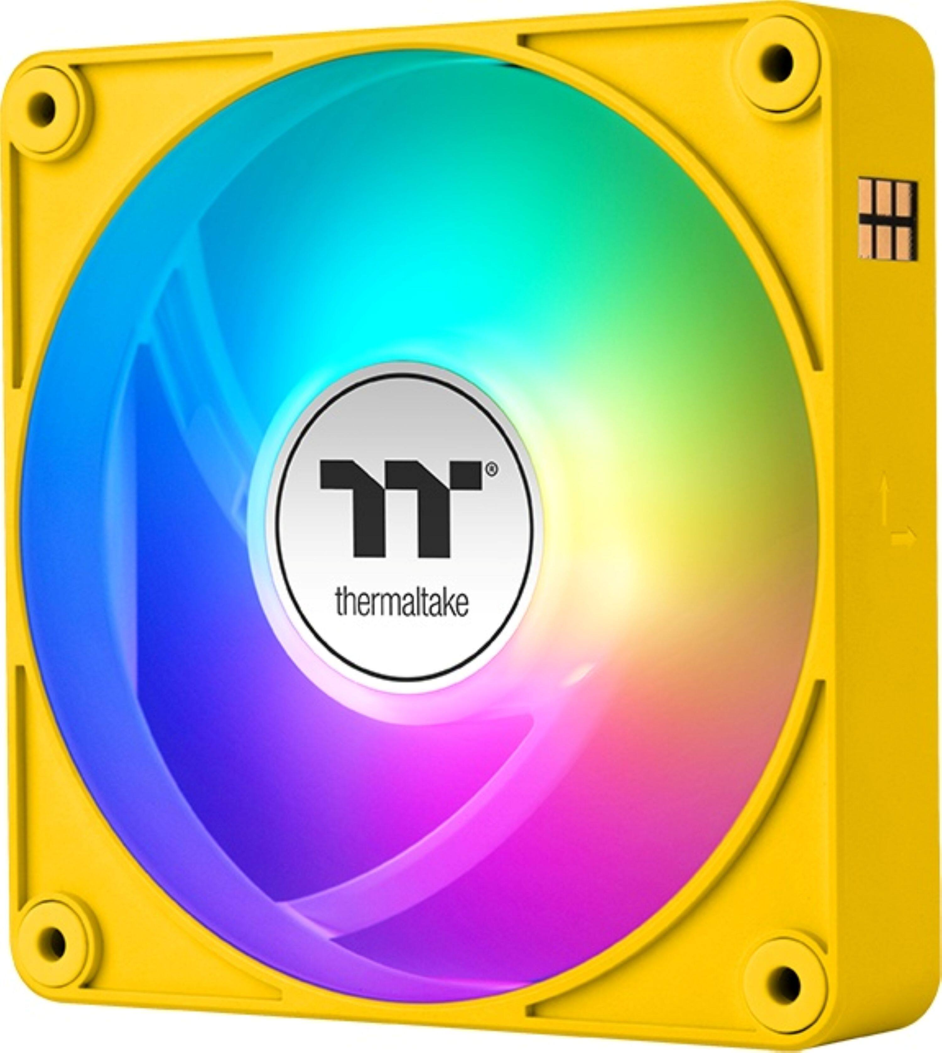 Back. Thermaltake - CT120 EX ARGB Sync 120mm Computer Case Cooling Fan (3-Pack) - Bumblebee.