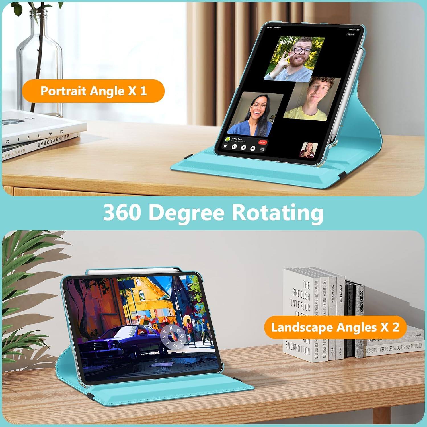 Portrait Angle X 1

360 Degree Rotating

Landscape Angles X 2