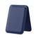 Front. Entronix - Entronix Leather Magnetic Wallet Attachment for MagSafe & Magnetic Phone Cases – Slim Card Holder Phone Accessory - Navy Blue.