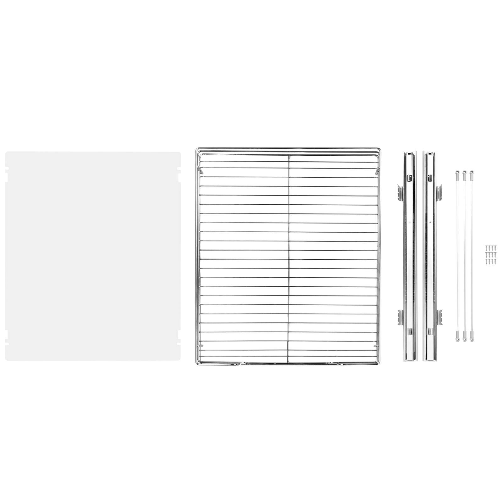 Alt View 5. VEVOR - 18.5"Wx21"Dx3.5"H Pull Out Cabinet Organizer, Heavy Duty Slide Out Pantry Shelves, Steel Roll Out Drawers - Silver.