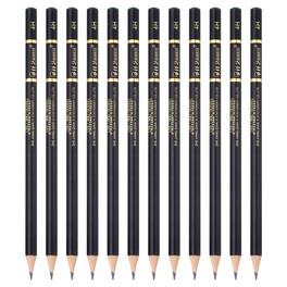 Unique Bargains - 12pcs Drawing Pencils, 4H Refill Sketch Pencils, Graphite Art Pencil Set Pro Lead for Painting, Shading, Office - Black