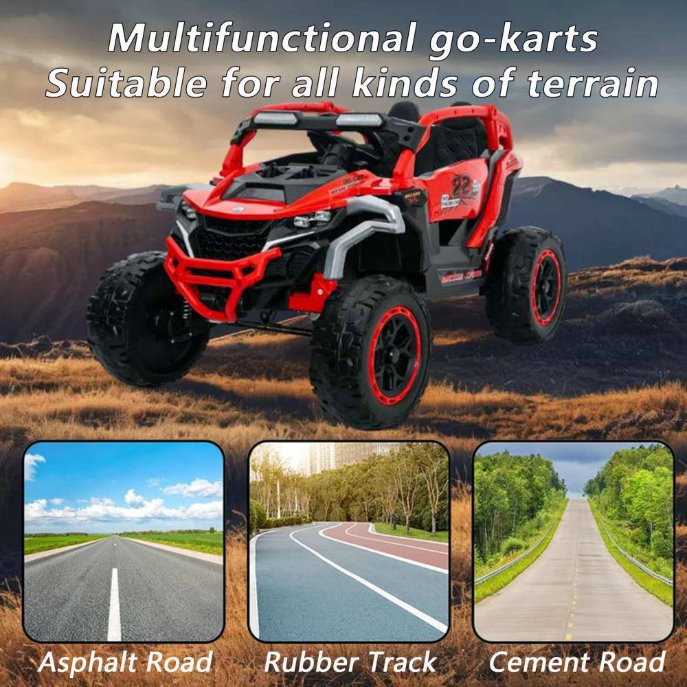 Multifunctional go-karts  
Suitable for all kinds of terrain  

Asphalt Road  
Rubber Track  
Cement Road