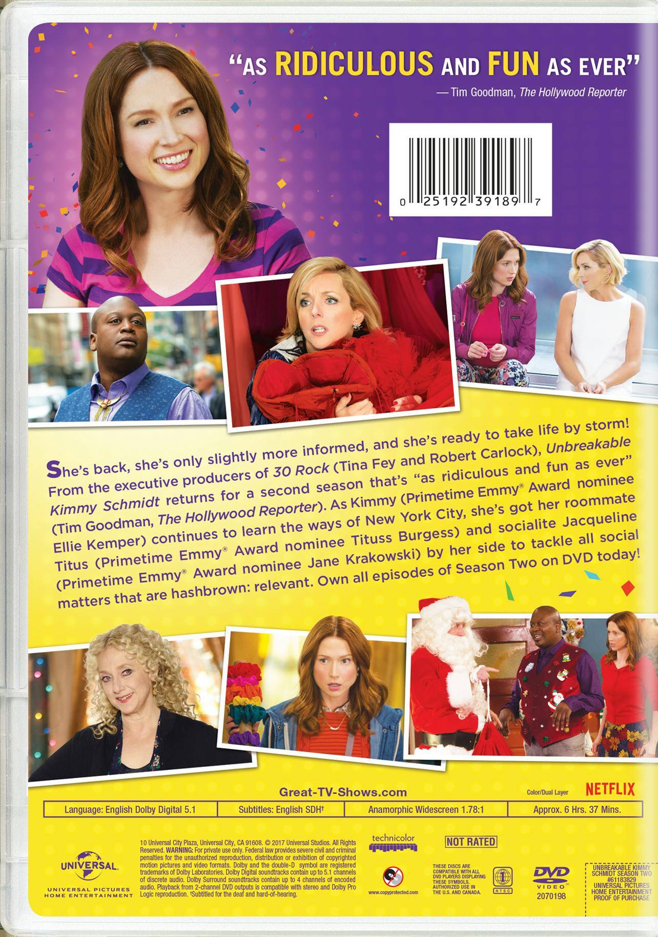 Angle. Unbreakable Kimmy Schmidt: Season 2 [DVD].