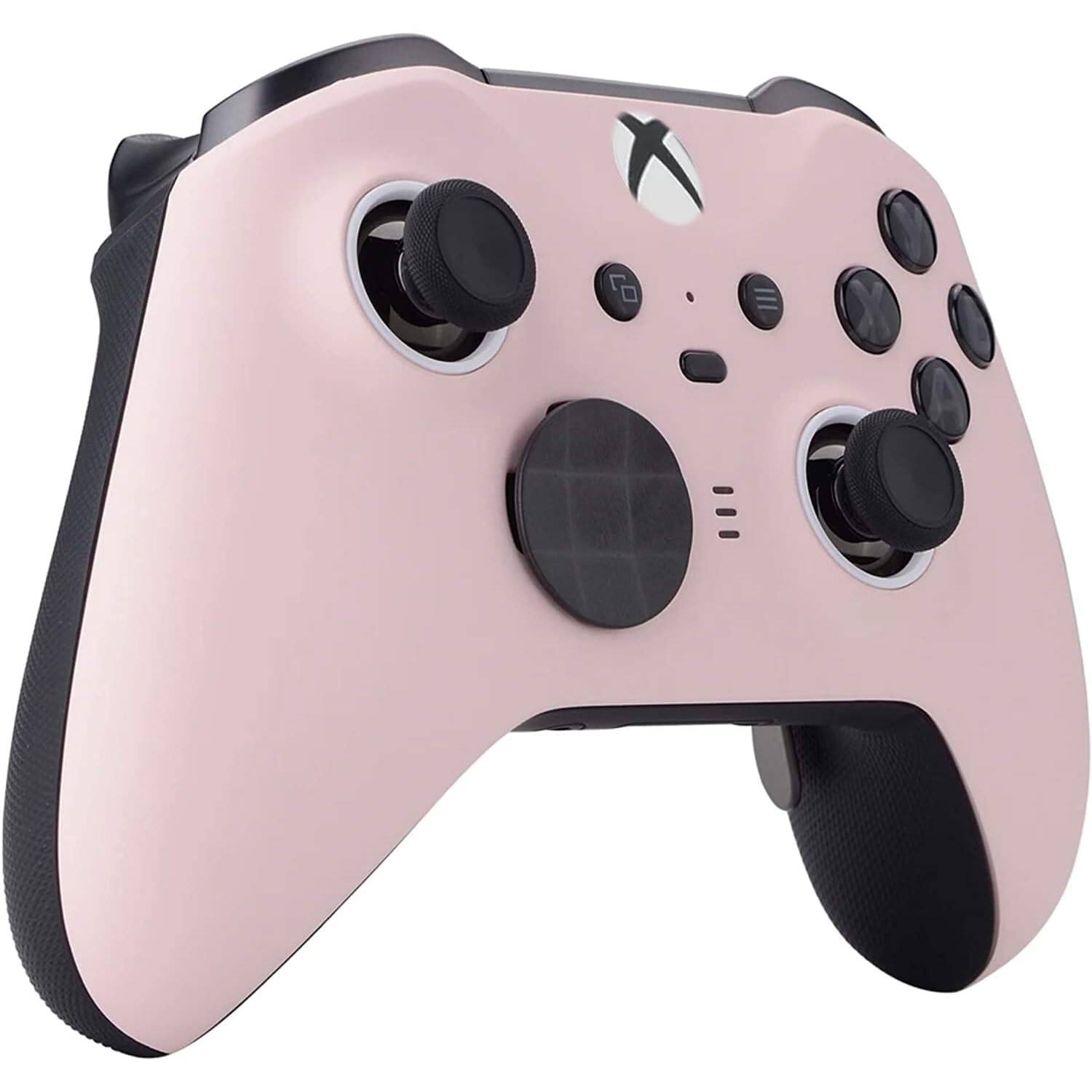 Left. Custom Controllerzz - Custom Elite Series 2 Wireless Controller for Xbox Series X, Xbox Series S, Xbox One - Baby Pink.
