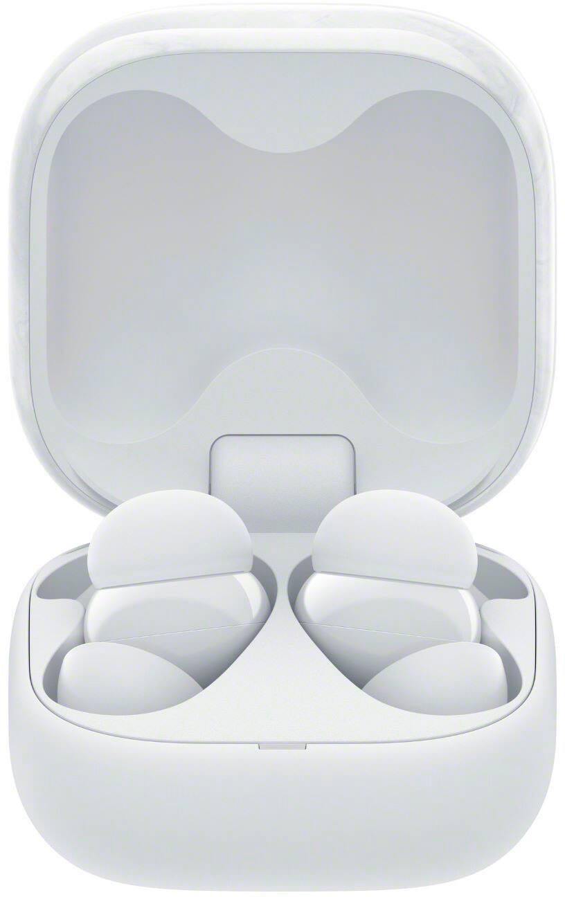 Alt View 12. Sony - LinkBuds Fit True Wireless Noise Canceling Earbuds - White.