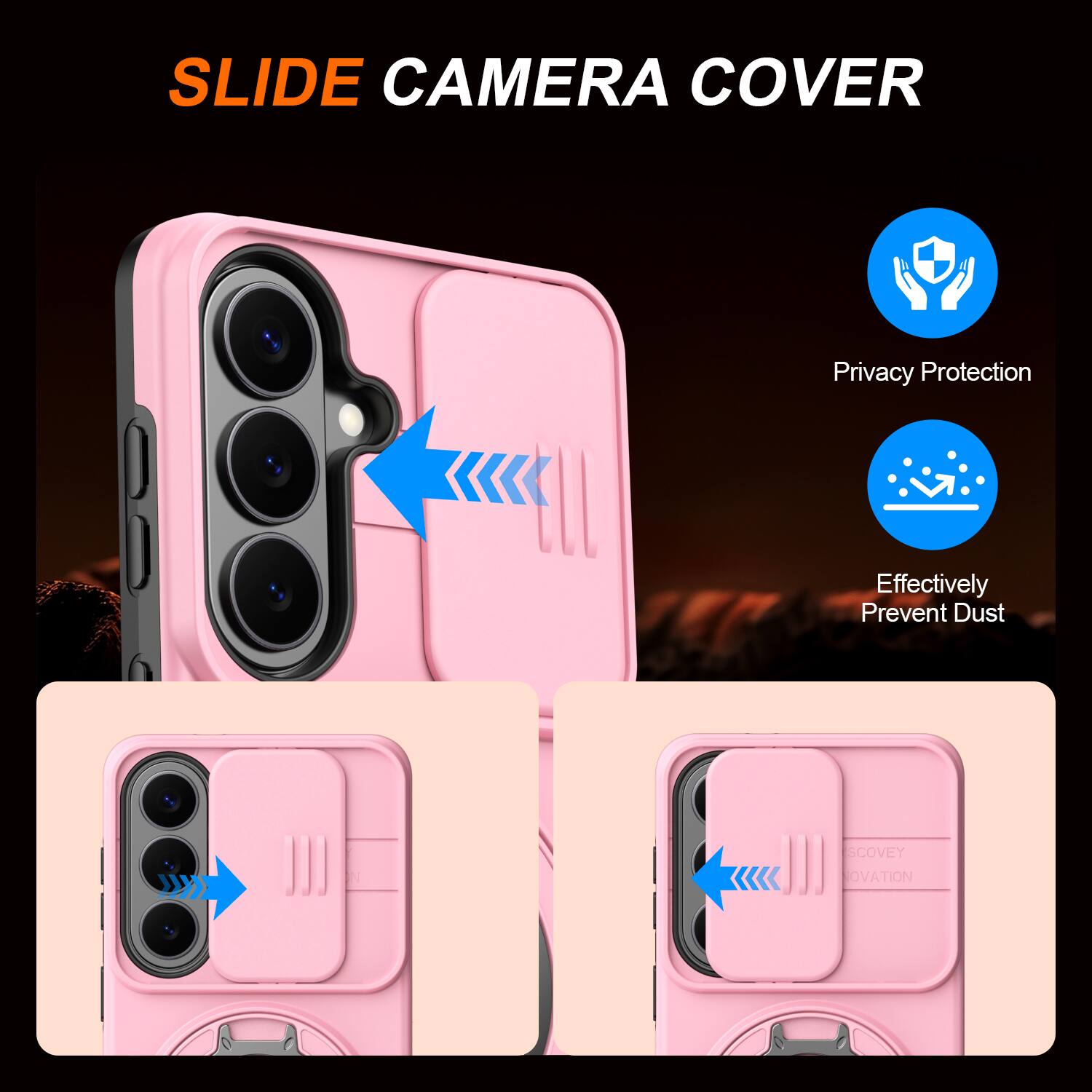 SLIDE CAMERA COVER  
Privacy Protection  
Effectively Prevent Dust