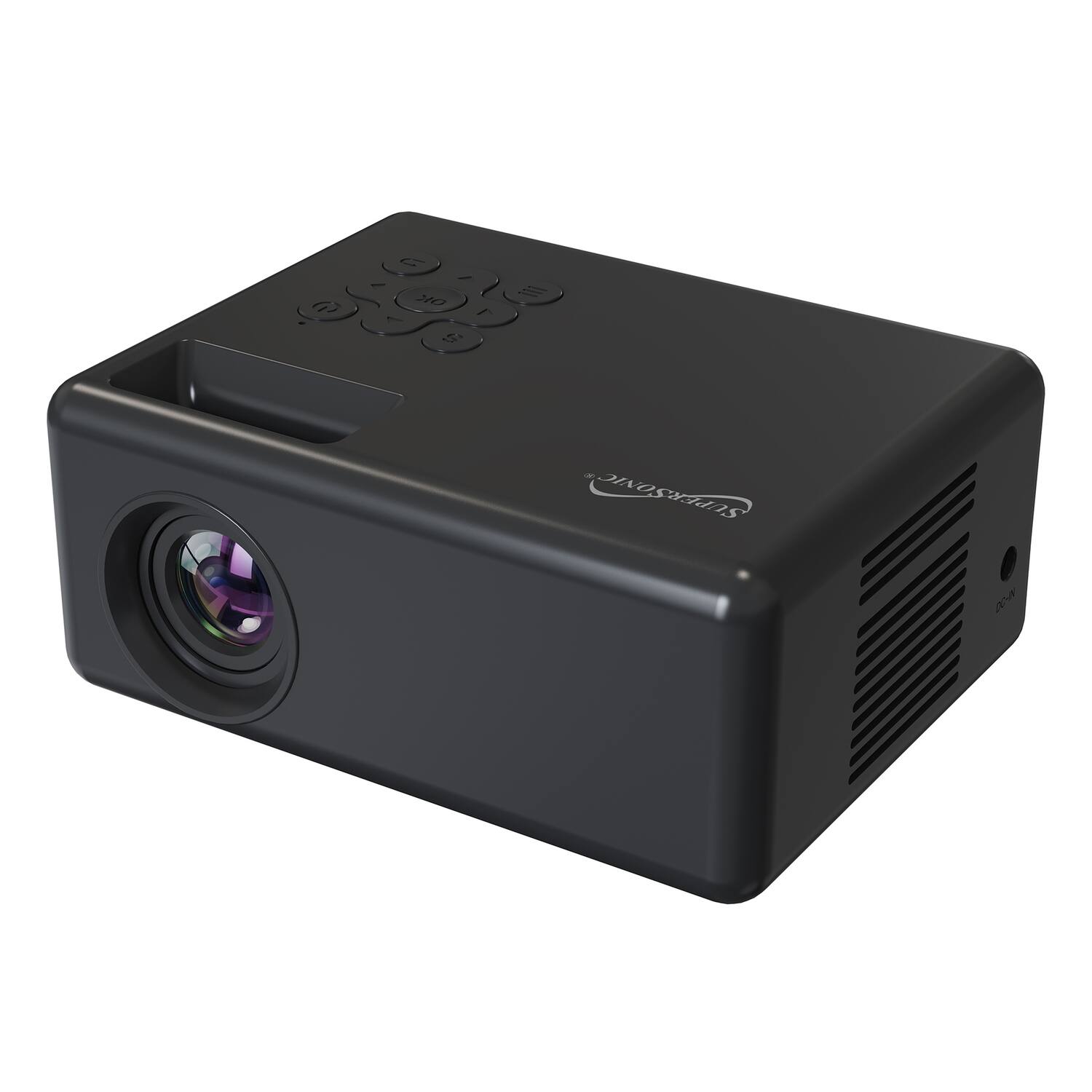 Alt View 7. Supersonic - 720p HD 800 ANSI Lumen Compact LED Projector - Black.