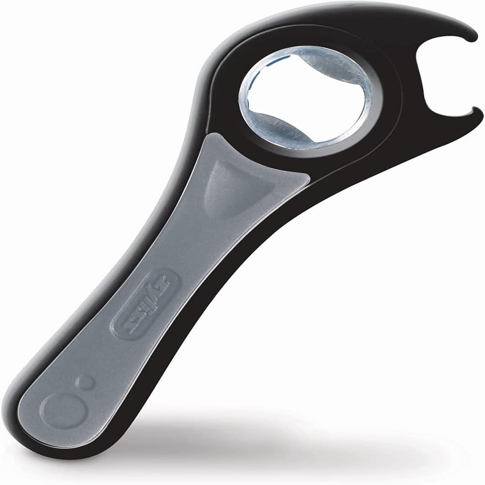 PARKER SLATER - 5-Way Opener, Twist-off Caps & Jar Lids, Essential Kitchen Gadget - Black