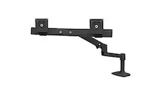 Front. Ergotron - Mounting Arm for Monitor - Matte Black - 2 Monitor(s) Supported 25" Screen Support - 22.05 lb Load Capacity - Matte Black.