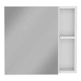 TuHome - Oman Medicine Cabinet, Three Internal Shelves, Single Door, Two External Shelves - White
