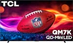 TCL QM7K Mini LED TV with NFL Commissioner Roger Goodell's signature.