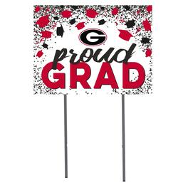 Jardine - Georgia Bulldogs 18'' x 24'' Grad Yard Sign - White
