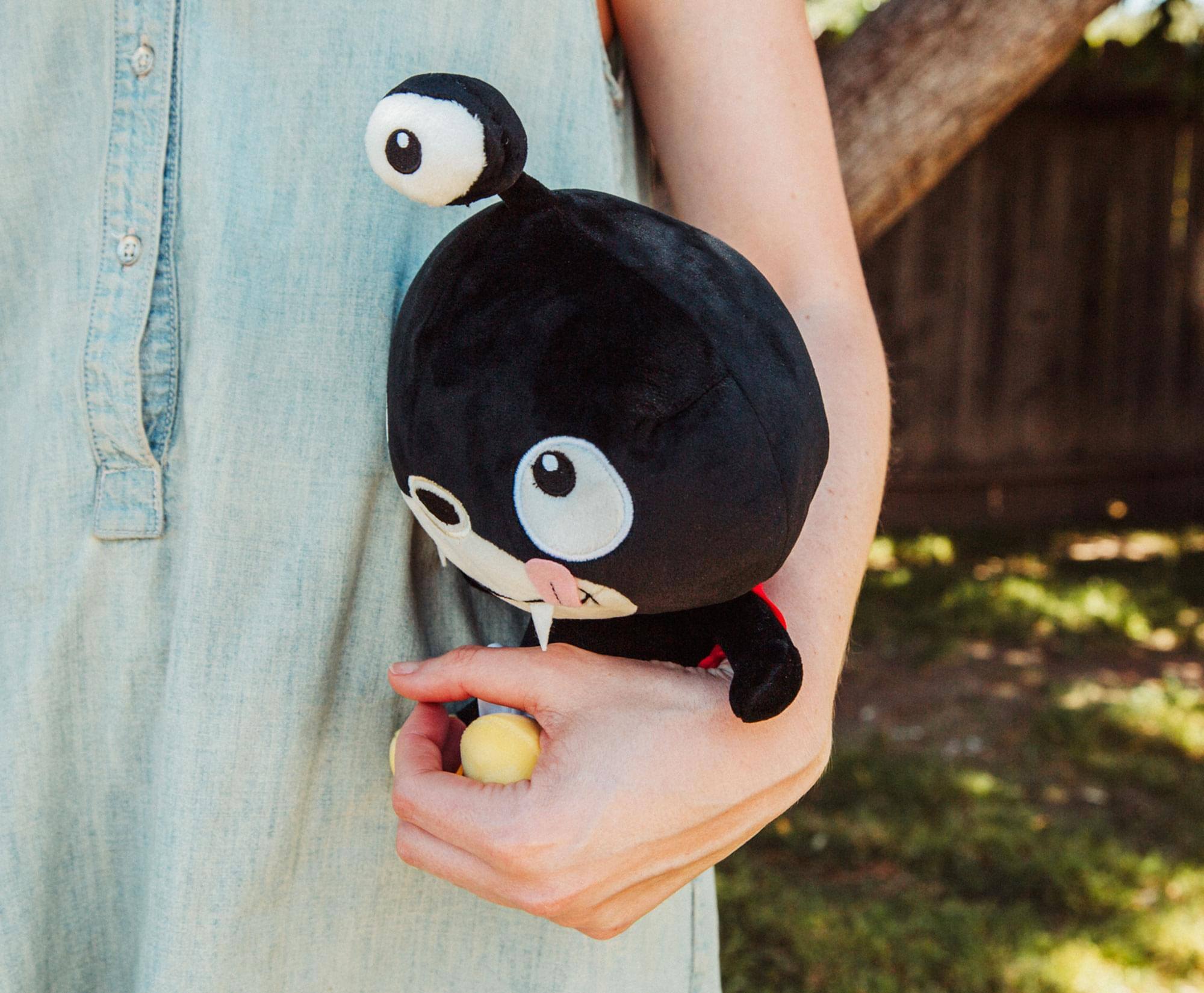 Alt View 4. Toynk - Futurama Nibbler 8-Inch Chibi Collector Plush Toy - Black.