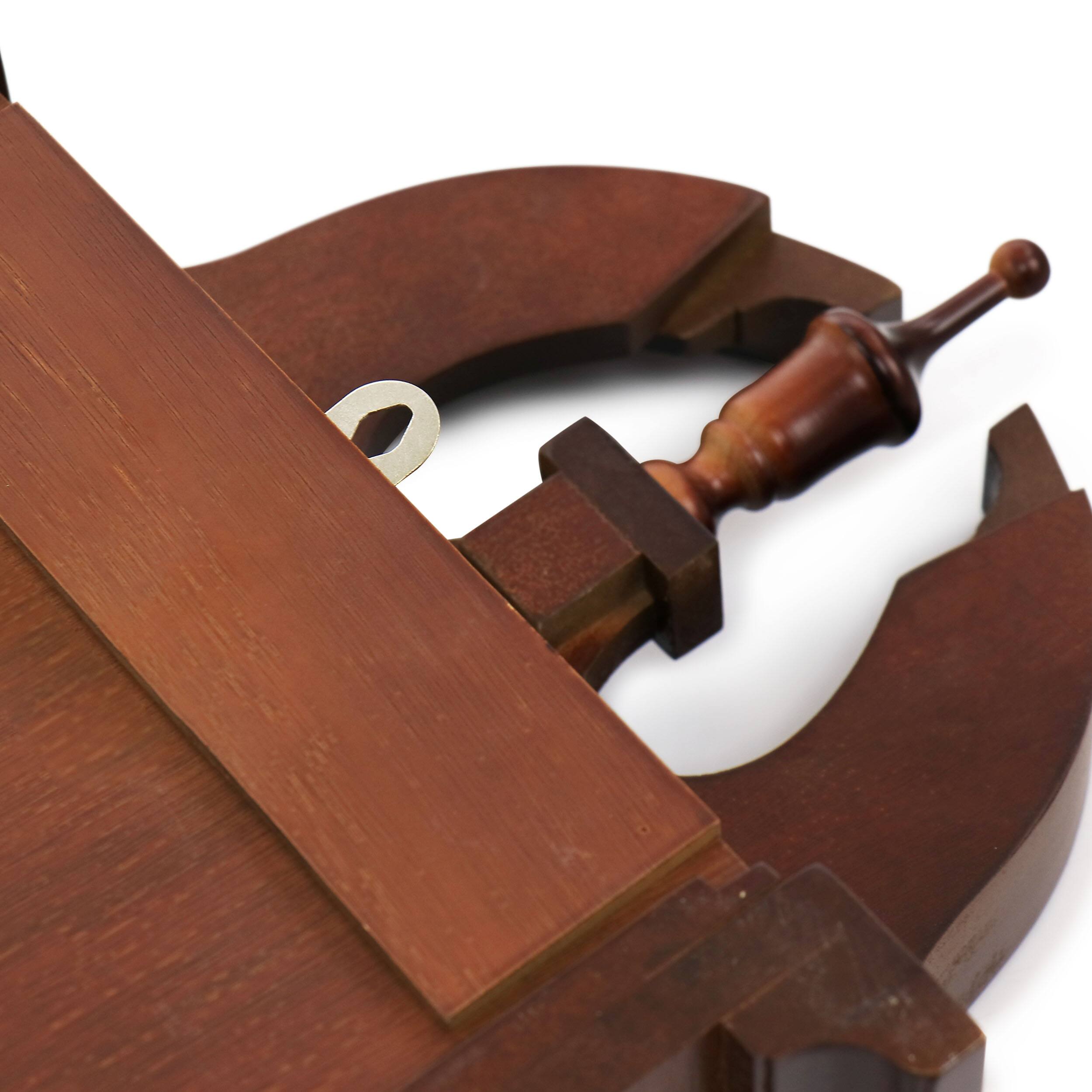 Alt View 5. Bedford Clock Collection - Bedford Clock Collection Delphine 27 Inch Mahogany Chiming Pendulum Wall Clock - Brown.