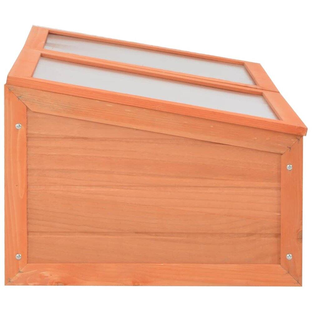 Alt View 2. vidaXL - vidaXL Greenhouse Natural wood Wood and PC board - Brown.