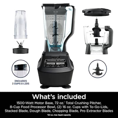 Ninja Mega Kitchen System 72 Oz. Blender Black BL770 - Best Buy Ninja Mega Kitchen System 72 Oz. Blender Black BL770 - Best Buy