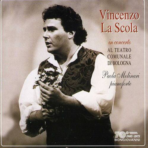 Vincenzo La Scola  
in concerto  
AL TEATRO COMUNALE DI BOLOGNA  
Paola Molinari pianoforte  
70 1905-1975  
BONGIOVANNI