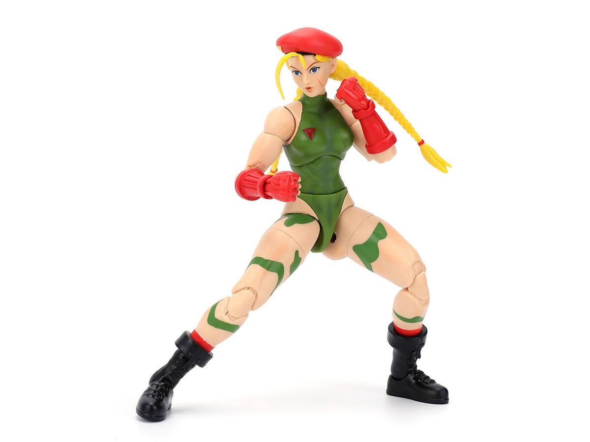 Back. Jada - Cammy 6" Action Figure with Accessories, Alternate Head & Hands – Ultra Street Fighter II (2017 Video Game) - Multicolor.