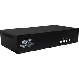 Tripp Lite - Secure KVM Switch 4-Port Dual Monitor HDMI/DP NIAP PP3.0 w/CAC - Black