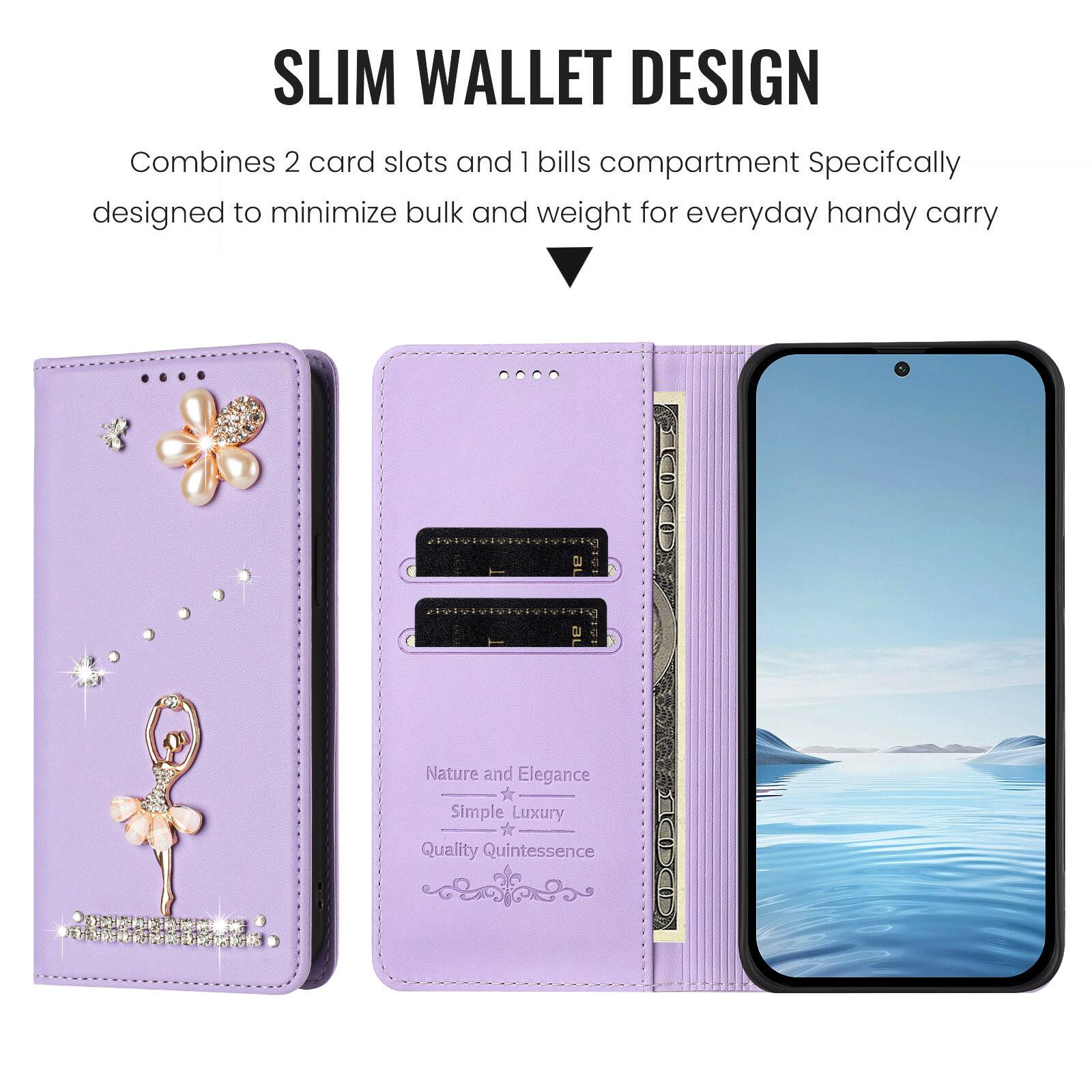 SLIM WALLET DESIGN  
Combines 2 card slots and 1 bills compartment  
Specifically designed to minimize bulk and weight for everyday handy carry  

Nature and Elegance  
Simple Luxury  
Quality Quintessence