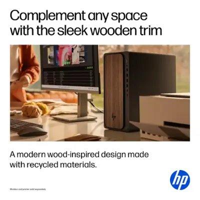 HP OmniDesk Desktop Intel Core Ultra 7 16GB DDR5 Memory 1TB SSD Dark Wood M03-0054 - Best Buy