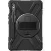Front. SaharaCase - Raider-X Series Hand Strap Case for Samsung Galaxy Tab S8, Tab S9, Tab S9 FE, S10 FE, and S10 Lite (2025) - Black.